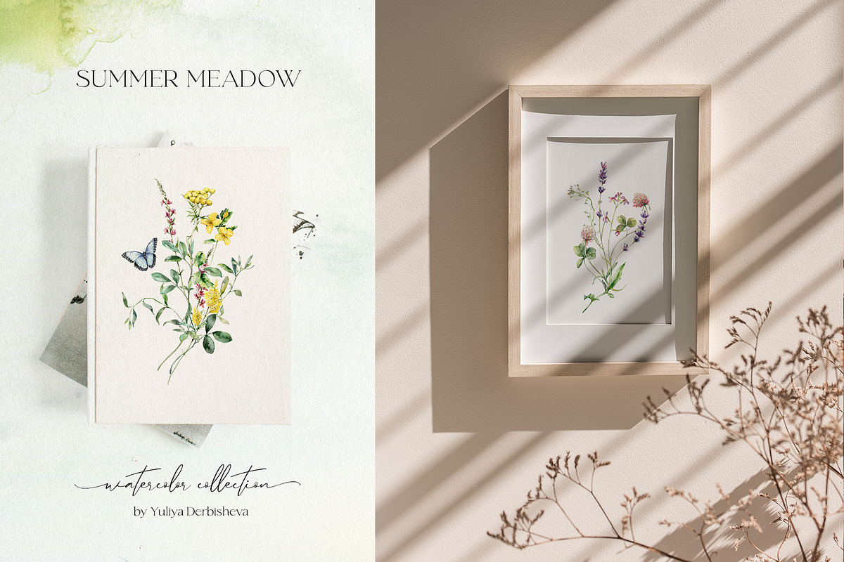 SUMMER MEADOW wildflower watercolor, a Decorative Illustration by Yuliya Derbisheva (Photo 2 of 16)