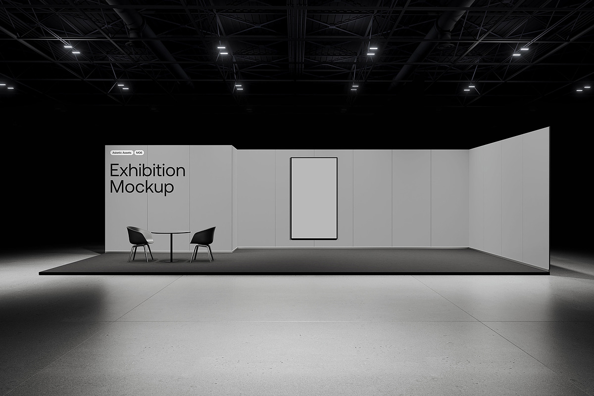 Large Modular Exhibition Mockup M06, an Advertising Mockup by Asketic (Photo 4 of 9)