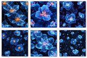 Luminous Floral Seamless Patterns, a Texture Illustration by Dream Creation (Thumbnail 3 of 6)