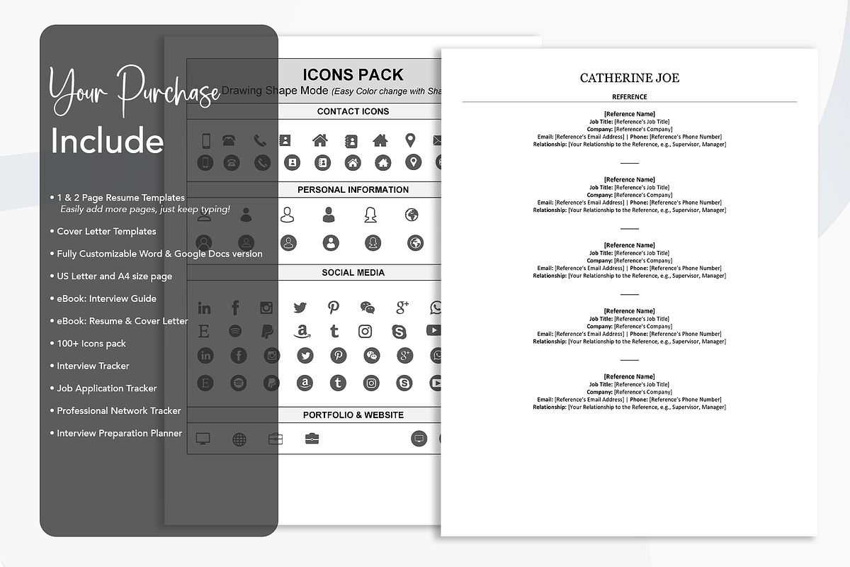 ATS resume | google docs | MS word, a Resume Template by Design_Xlab (Photo 5 of 10)