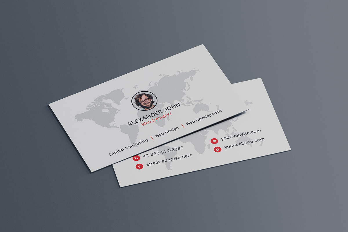 Clean Individual Business Card, a Business Card Template by Saman Osama (Photo 2 of 4)