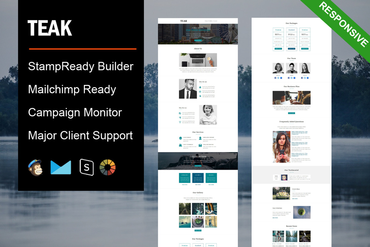 TEAK - Responsive Email Template, an Email Template by FourDinos (Photo 1 of 3)