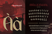 Grandsword, a Blackletter Font by Burntilldead (Thumbnail 3 of 9)
