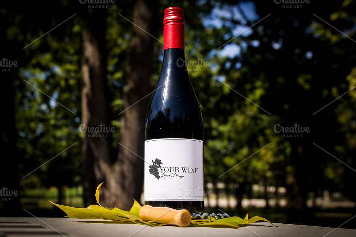 Wine Bottle Label 13, a Product Mockup by Catflap