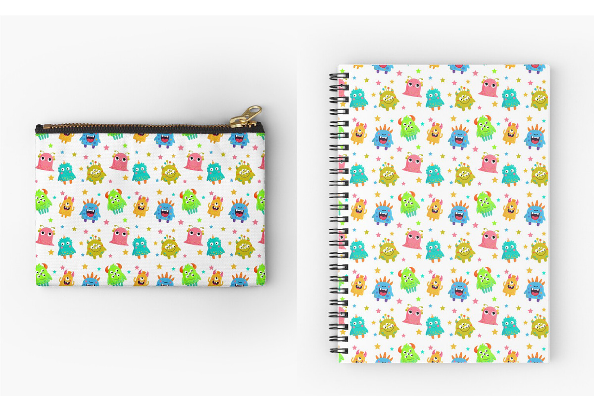 10 monsters 4 planets 3 patterns, an Animal Illustration by ChubbyBunny Art (Photo 8 of 10)