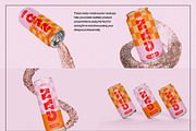 Beverage Can Mockup Set, a Packaging Mockup by Mego-studio (Thumbnail 5 of 7)