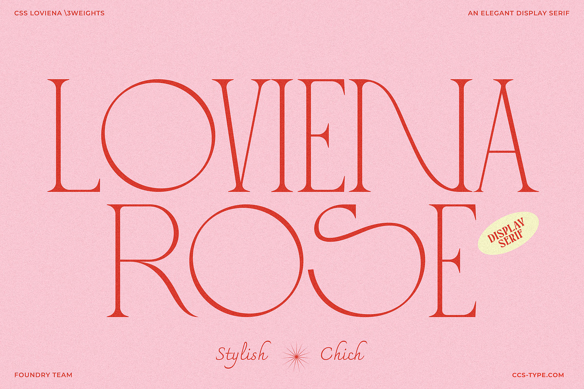 Loviena Rose - Stylish Serif, a Serif Font by CCS Type (Photo 2 of 25)