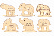 Lucky Elephant medal laser cut svg, a Pattern Graphic by MegaPrezencik (Thumbnail 2 of 5)