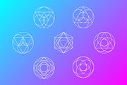 Geometric Shapes Set of 7, a Graphic by CojoMoxon (Thumbnail 1 of 5)