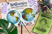 Watercolor Earth, a Technology Illustration by Graphobia (Thumbnail 1 of 9)