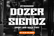 Dozer Signoz, a Serif Font by alon kelakon (Thumbnail 1 of 6)