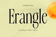 Erangle, a Serif Font by Gatype (Thumbnail 1 of 9)