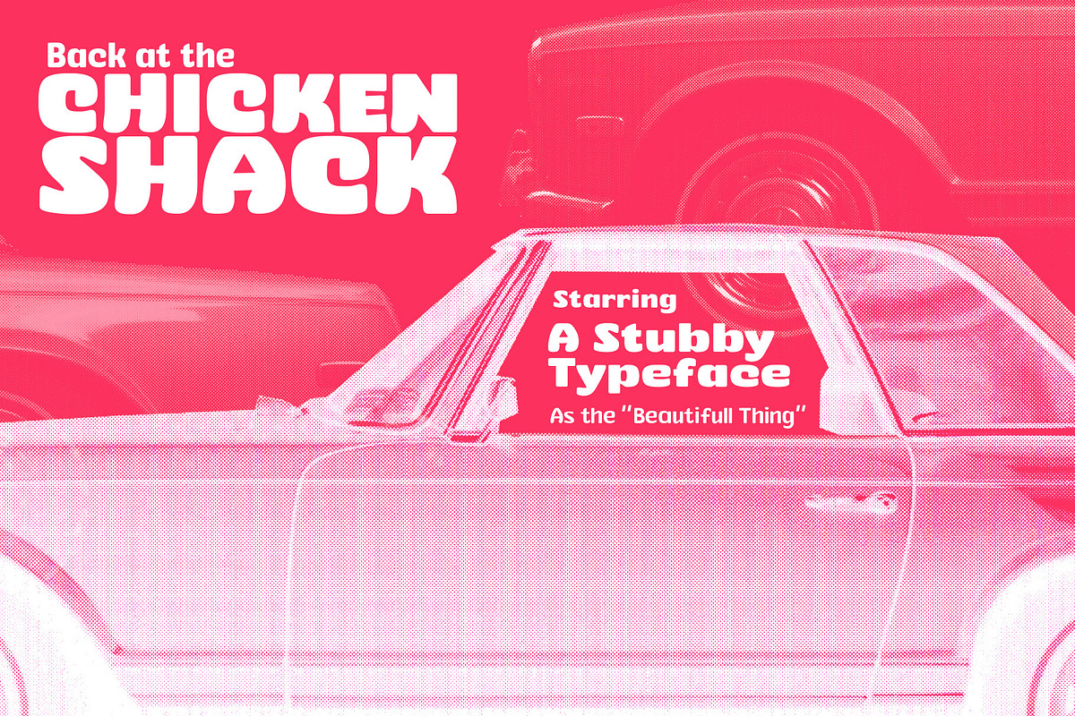 Stubby Typeface preview 4