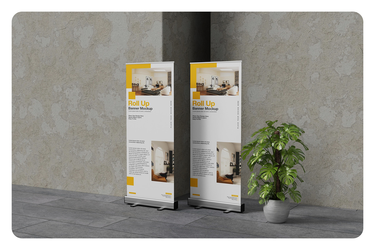 Roll Up Banner Mockup, an Advertising Mockup by Pixie Creative (Photo 5 of 5)