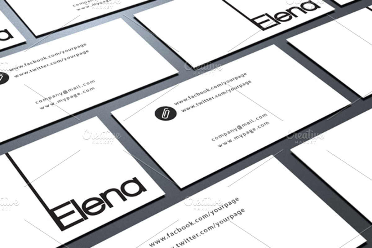 Simple Minimal Business Card, a Business Card Template by felicidads (Photo 1 of 2)