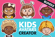 Kids Avatars Creator + 80 Characters, a Person Illustration by wowu (Thumbnail 1 of 17)