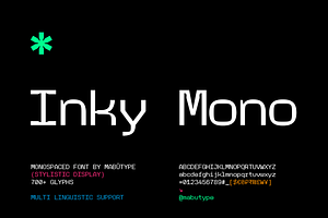 Inky Mono - Typeface, a Sans Serif Font by Mabütype