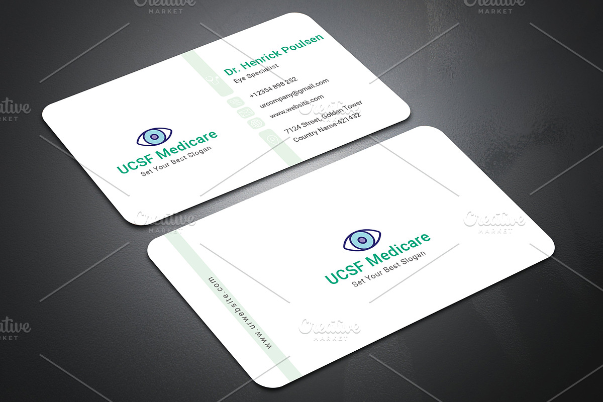 Eye Care Business Card, a Business Card Template by graphicsunday (Photo 3 of 4)