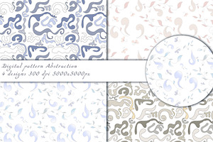 Abstraction Set (Seamless Patterns), a Pattern Graphic by ArtOfSoul