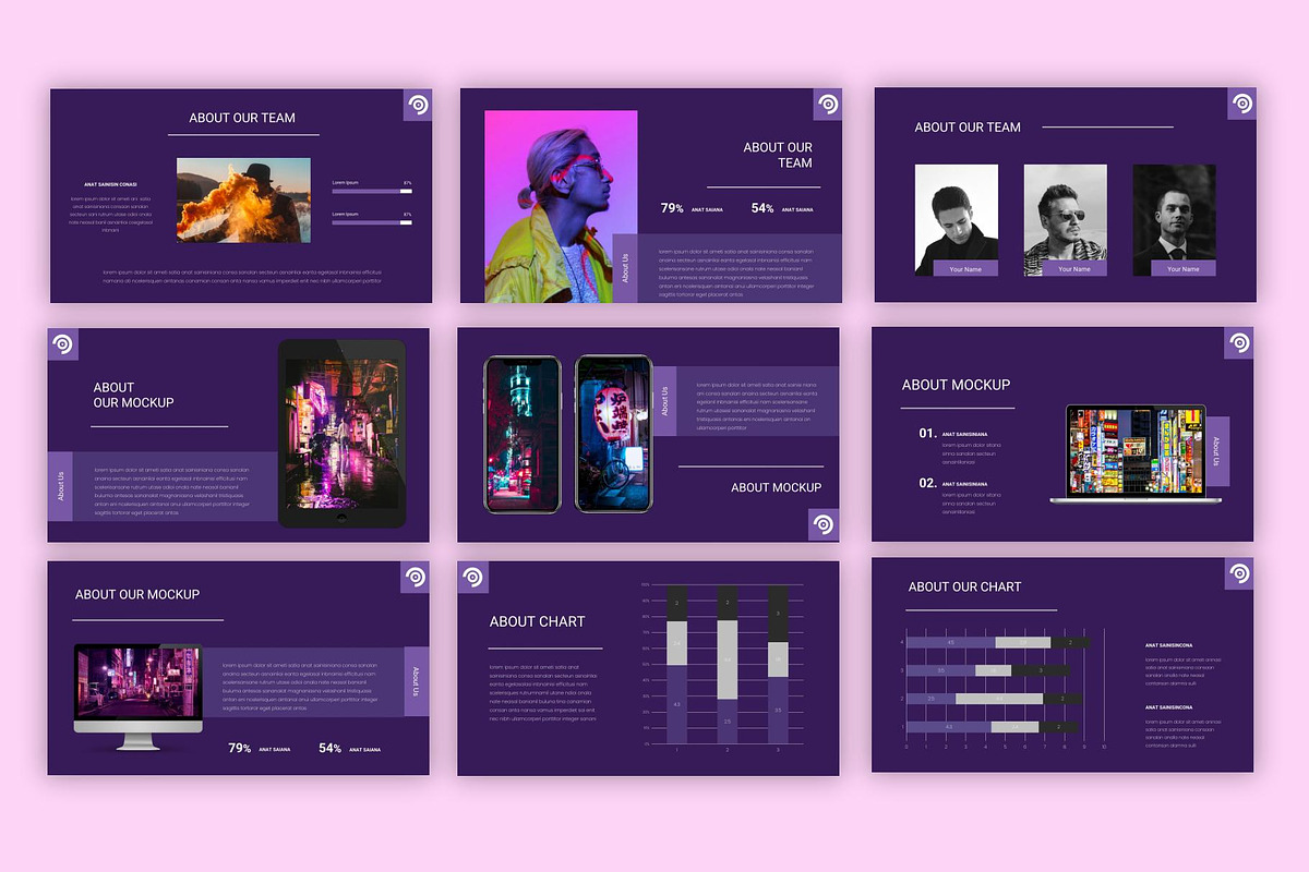 Lione- PowerPoint Template, a Presentation Template by riz creative studio (Photo 6 of 8)