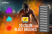 Fire Blast Photoshop Brush Set, a Brush Add-On by Walllow Creatives (Thumbnail 2 of 3)