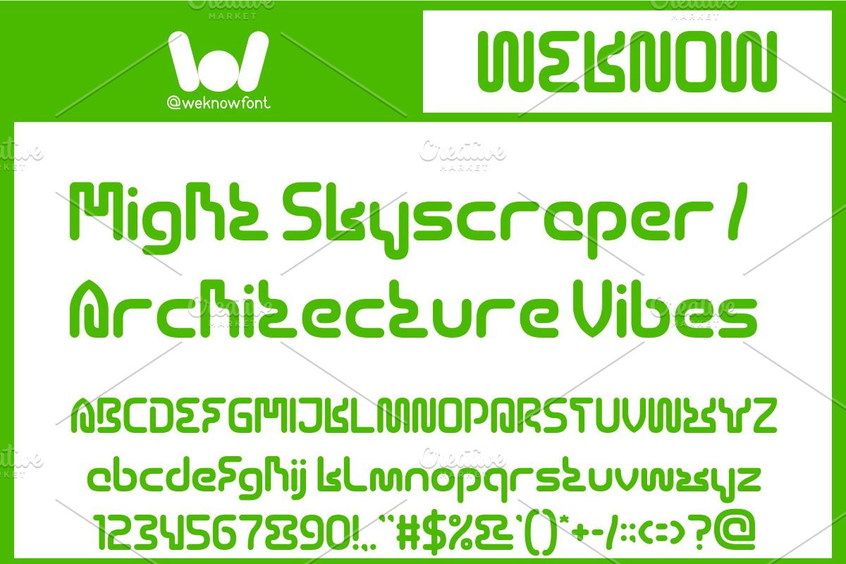 Cyber City font, a Font by weknow (Photo 2 of 8)