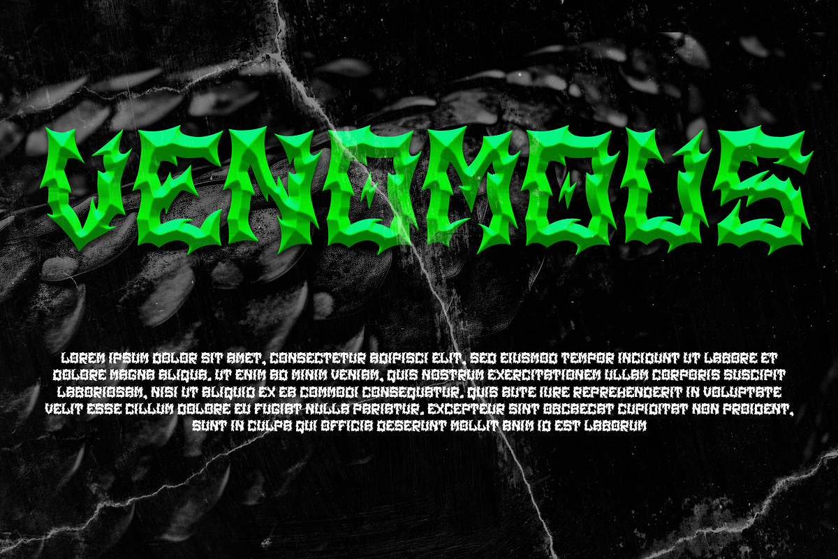 Dark Bones, a Blackletter Font by zamjumps (Photo 5 of 7)