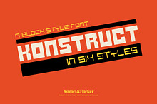 KONSTRUCT - A Block Style Font