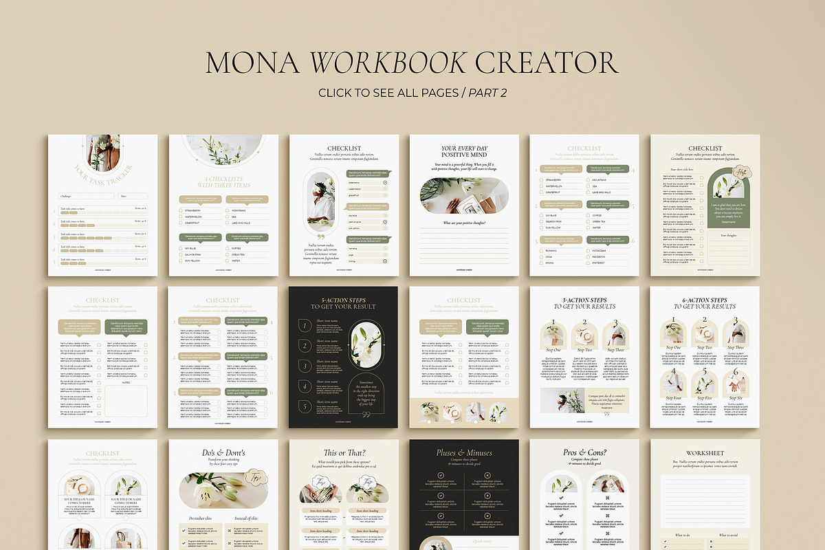 WorkBook / CANVA, INDD / Mona, a Magazine Template by Mirazz (Photo 13 of 15)