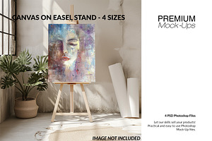 Boho Canvas Mockup - 4 Sizes, a Household Mockup by mock-ups