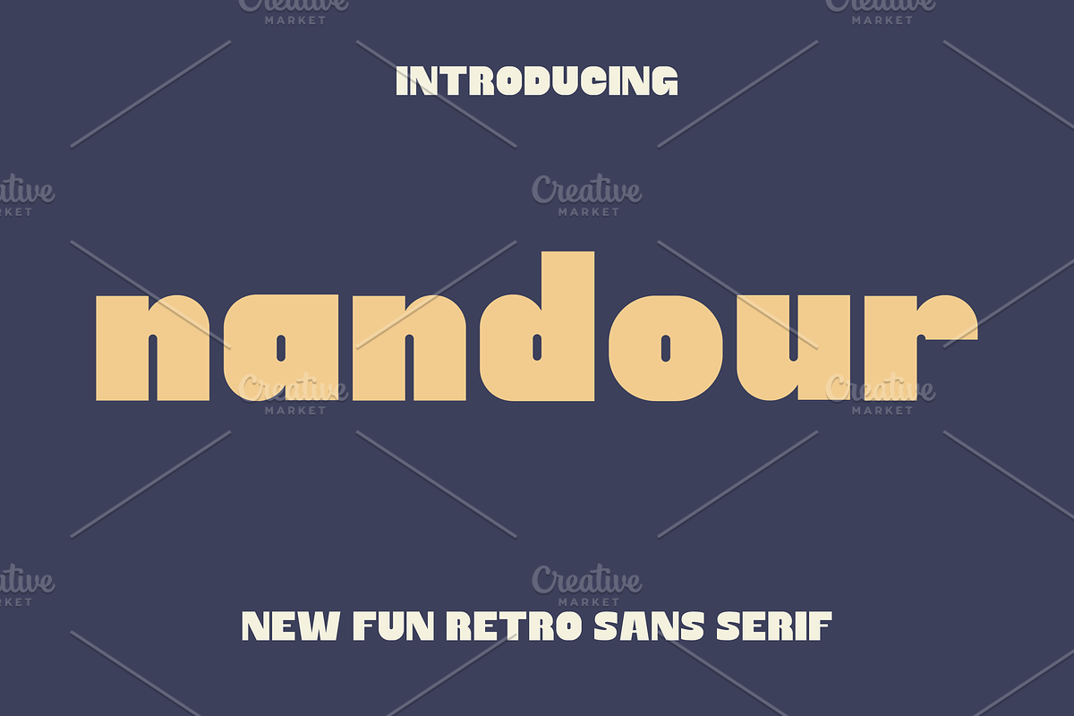 Nandour Fun Pop Sans Font, a Sans Serif Font by Artiveko (Photo 1 of 6)