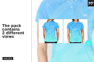 Women Polo Shirt Mock-up