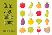 Cute vegetable icons, an Icon by Primula`s shop (Thumbnail 2 of 2)