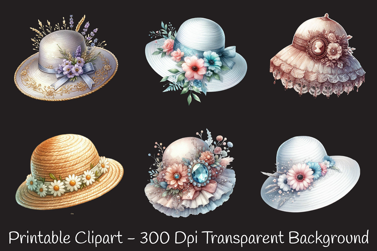 Mothers day hat Clipart, an Illustration by RobertsArt (Photo 4 of 7)