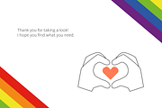 Pride Marchers, a Seasonal Illustration by Lu (Thumbnail 5 of 5)