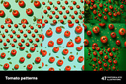 Tomato Patterns. 47 images, a Food Illustration by Handmadefont (Thumbnail 8 of 11)