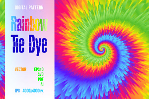 Rainbow Tie Dye pattern