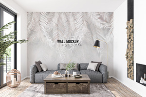 Wall Mockup & Wallpaper Mockup