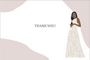 Elegant woman and plants clipart, a Decorative Illustration by Imaginary Party (Thumbnail 11 of 11)