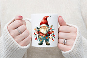 Winter Christmas Gnome Clipart, an Illustration by designcity5 (Thumbnail 5 of 5)