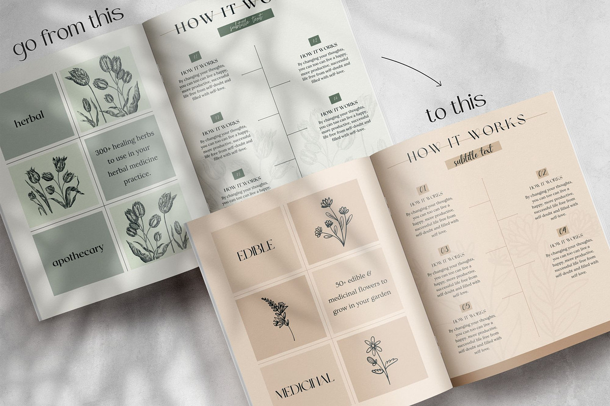 Boho eBook Template for Herbalists, a Magazine Template by Made by Melody (Photo 14 of 16)