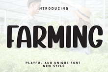 Farming | Script Font
