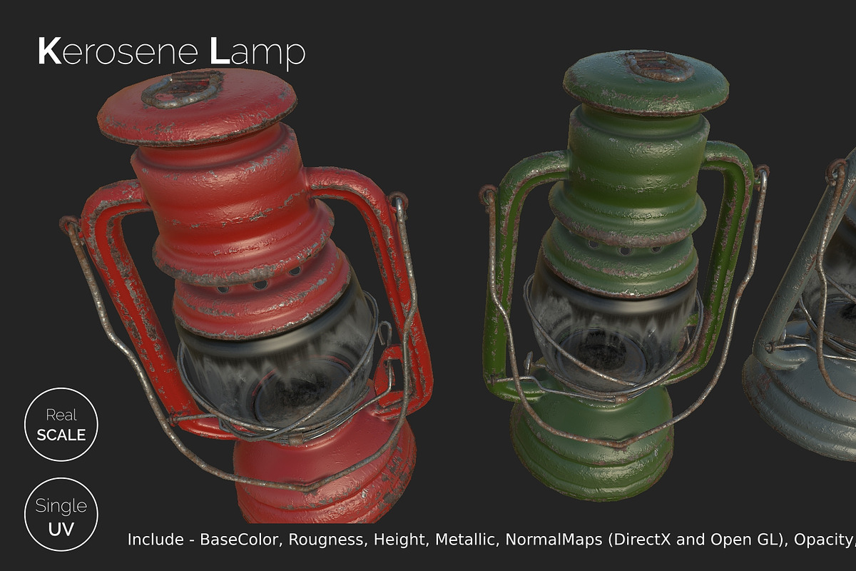Old Kerosene Lamp, an Object 3D Model by !rina (Photo 16 of 18)