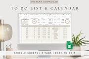 To-Do List & Calendar Template, a Templates & Theme by BRANDcontent (Thumbnail 1 of 8)