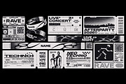 BRUTALISM LABEL DESIGN PACK, an Object Graphic by BonkiStudio (Thumbnail 2 of 2)