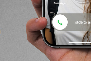 Hand Holding IPhone 15 Mockup