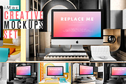 iMac Creative Mockups Set, a Mac Mockup by As Good As Possible (Thumbnail 1 of 16)