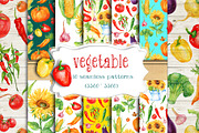 vegetable.seamless patterns, an Object Graphic by MitrushovaArt (Thumbnail 1 of 4)