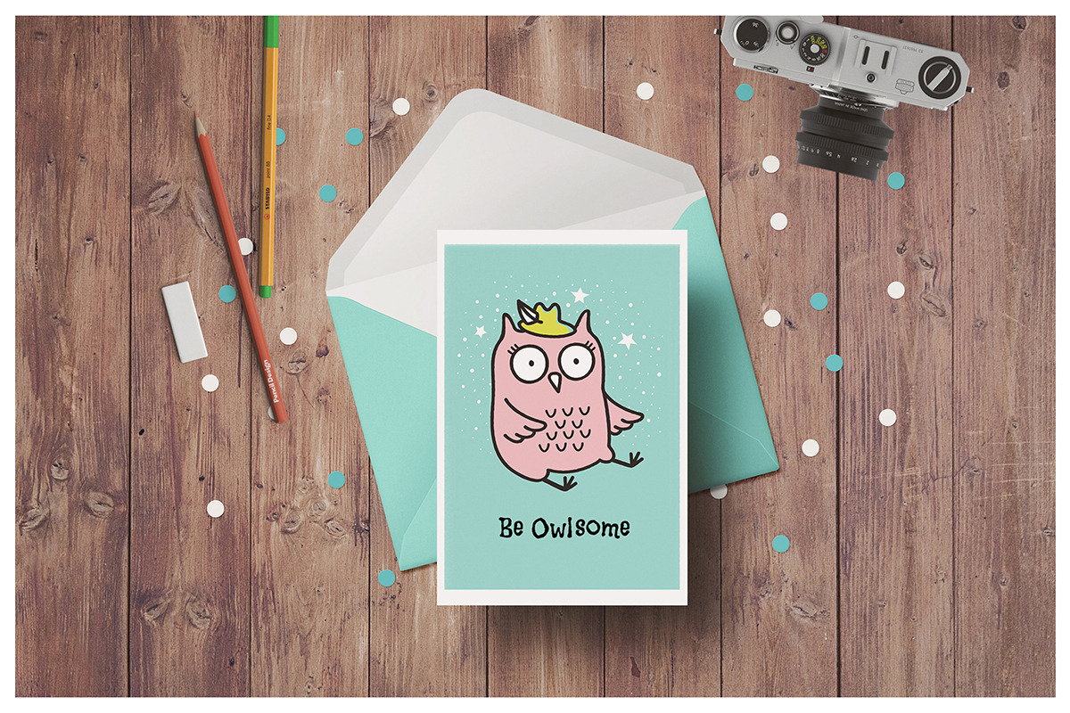 Cute Owls Clipart, a Decorative Illustration by Teneresa (Photo 5 of 7)