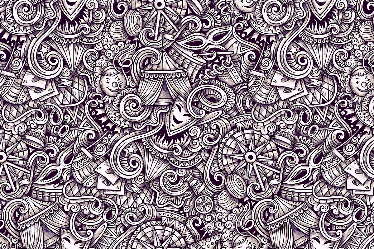 Amusement Park Graphics Patterns, a Pattern Graphic by BALABOLKA (Photo 2 of 6)